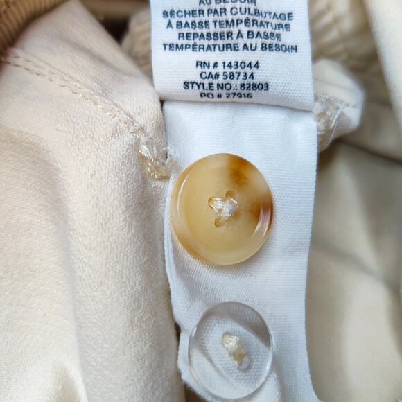 Avec Les Filles Wide Leg Cropped Corduroy Fisherman Pants 10 Preppy Academia - Picture 8 of 14